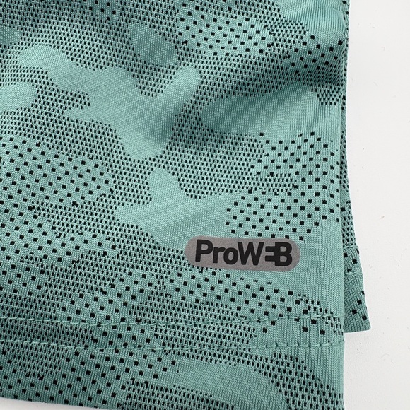 NWT Spyder Active Pullover Mens Med Green ProWB Stretch Athletic Quarter Zip Top - Picture 4 of 4